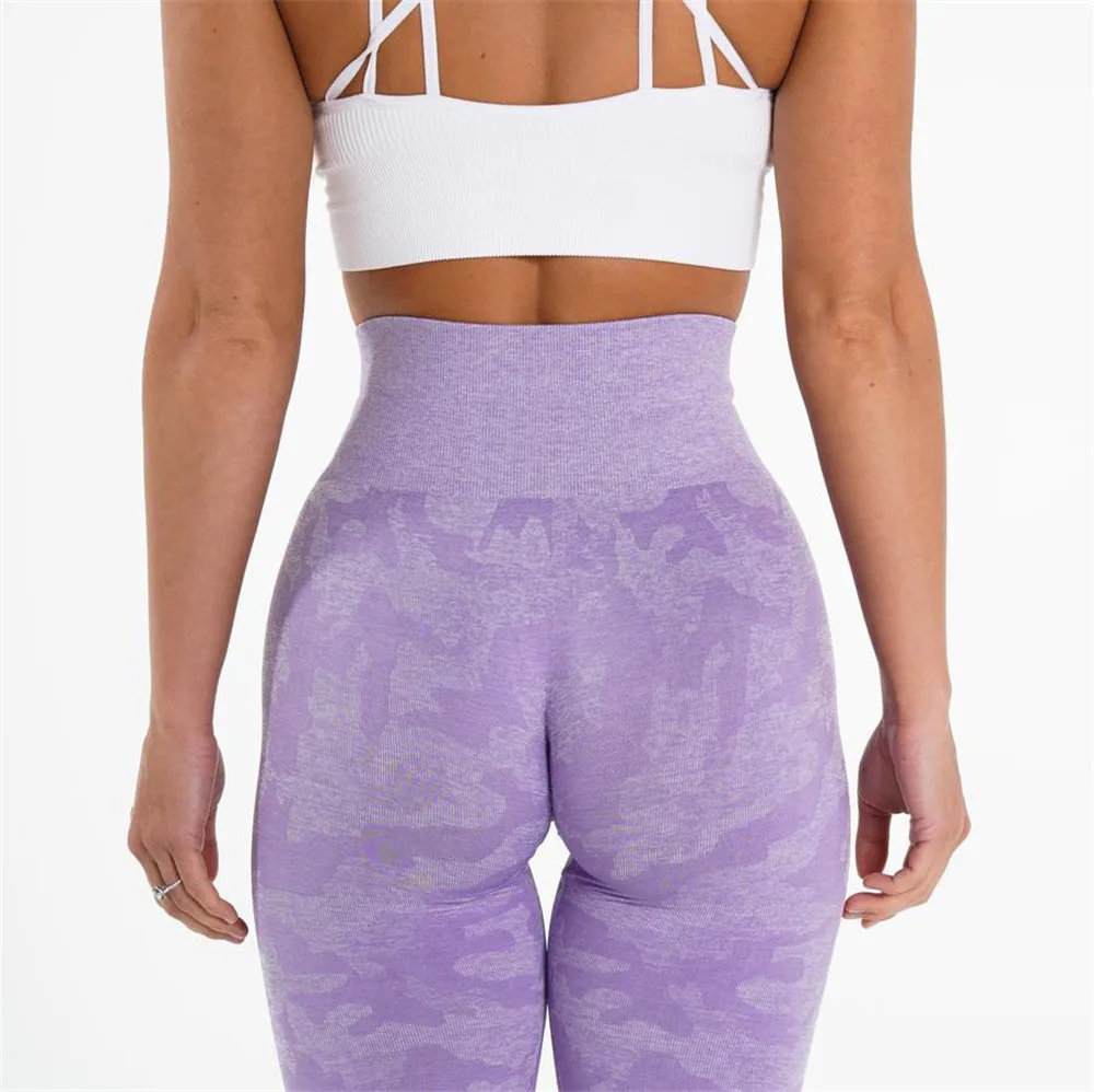 14 Colors in Stock Seamless Camouflage Leggings High Waisted Women Sports Leggings Camo Fitness Yoga Pants Girl Sport Leggings 6