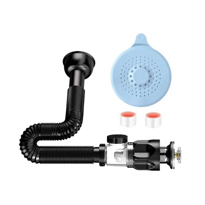 Universals Flexible Sink Sewer Pipe Sink Strainer Bathroom Washbasin Drain Pipe Deodorant Pipelines Hose Plumbing