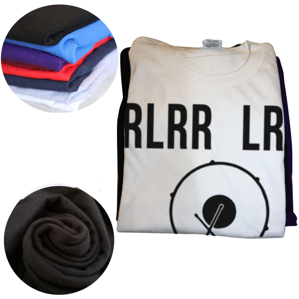 Rlrr lrll Schlagzeuger T-Shirt Trommelband Musik Neuheit lustiges Geburtstags geschenk Geschenk Sommer Schlagzeug spieler T-Shirt Hip Hop – Detail 3