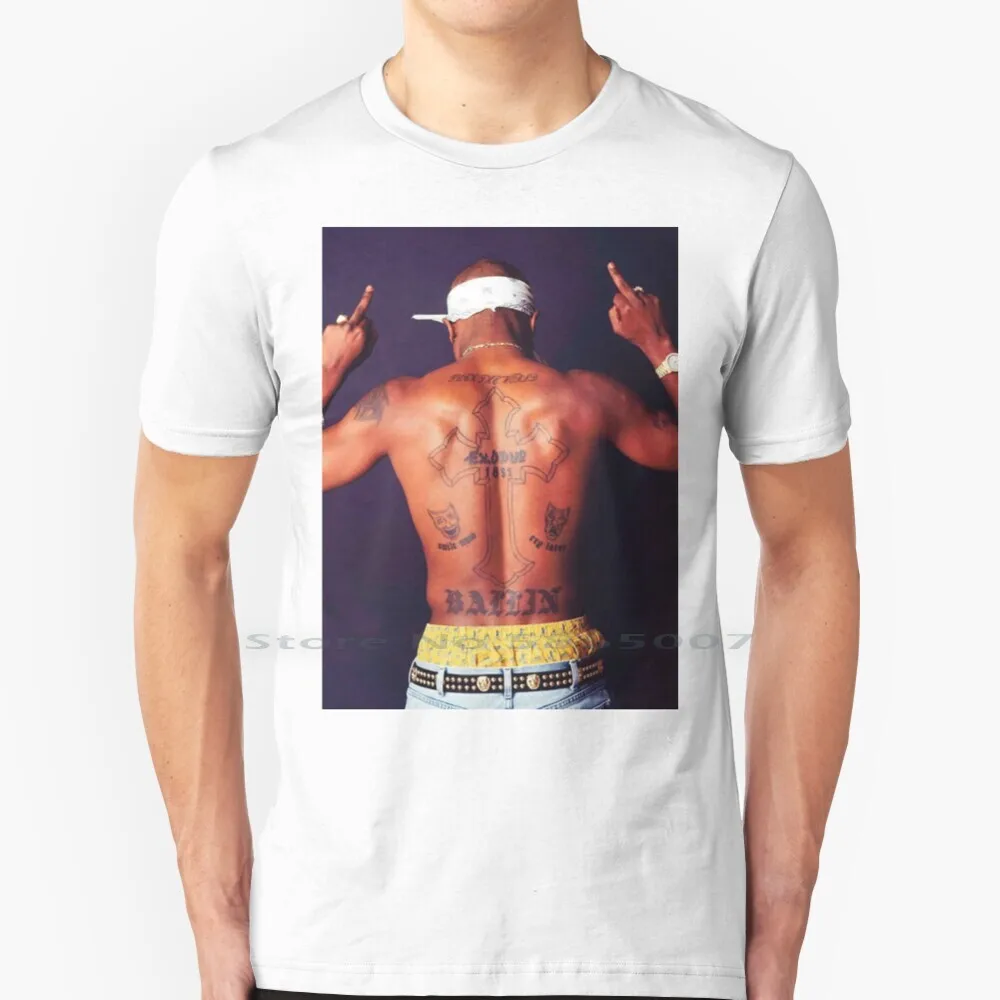 2Pac T Shirt 100% Cotone Shakur 2 Pac 2Pac Testi Testi Canzoni Cambia Death Makaveli Notorious Big 2Pac Canzoni All Eyez On Me
