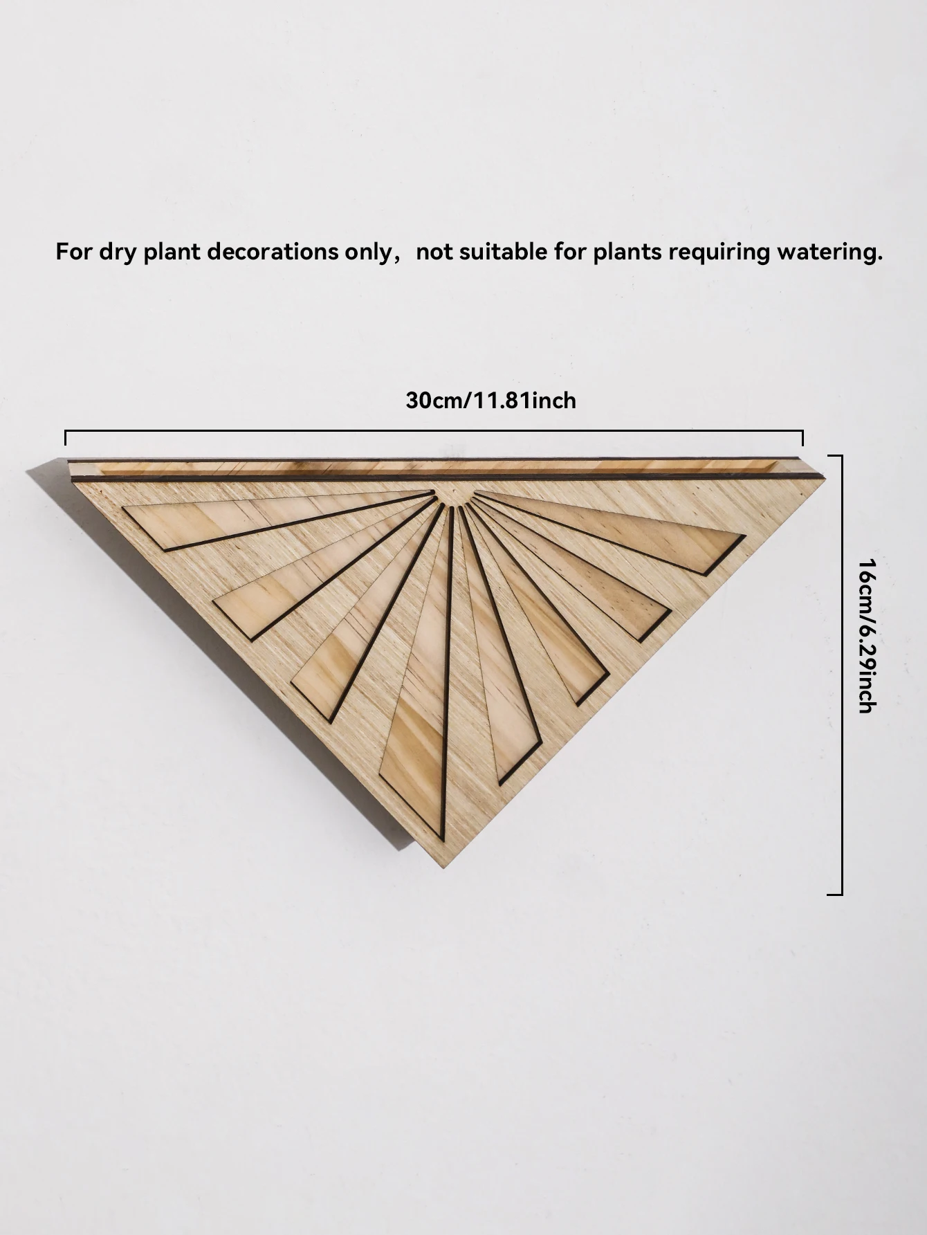 1 قطعة مثلث خشبي جدار زارع أصيص زهور هندسي لنباتات...