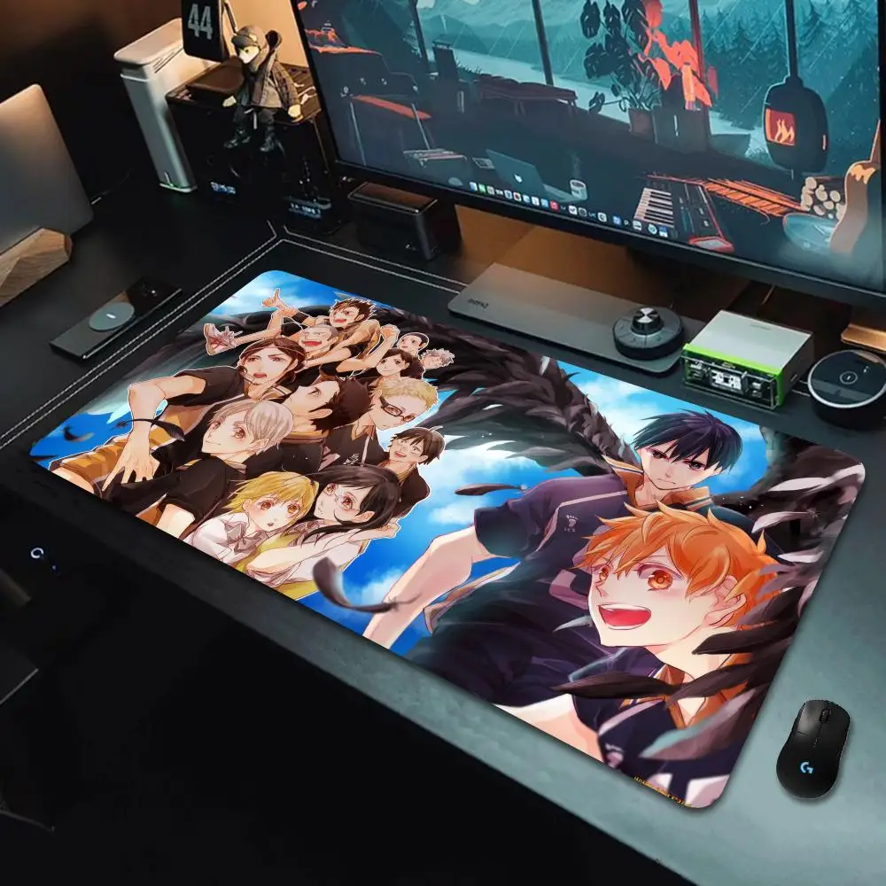

H-Haikyuus Japanese Anime Mousepad Large Size Game Rubber Anti slip Mousepad LockEdge Thickened Computer Keyboard Table Desk Mat