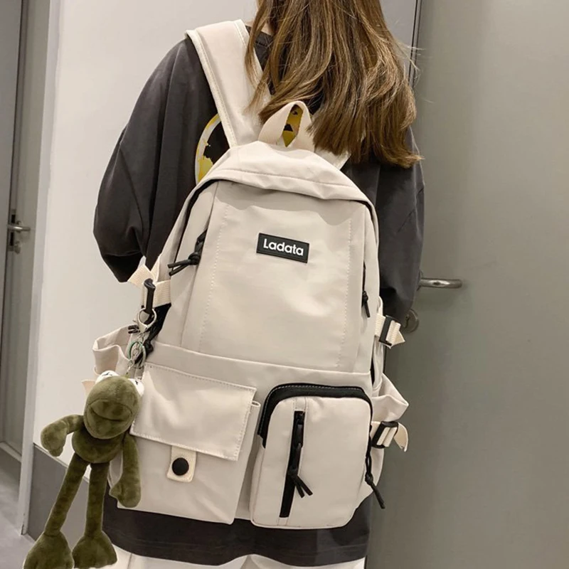 New Fashion Nylon Backpack Students School Casual Large Handbags Schoolbag Bookbag Teenager Travel Bag Laptop Backpack