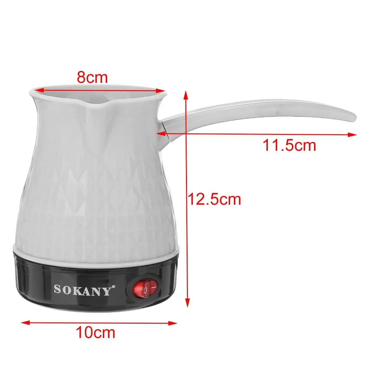 500W 500ml Stainless Steel Separated Italian Mocha Pot Greek Turkish Electric Coffee Pot Portable Espresso Machine