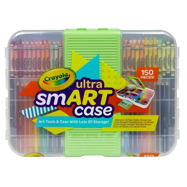 Crayola Inspiration Art Case Crayons Super Tips Markers Colored Pencils Set  Gifts for Kids 128 Pieces 04-1184 - AliExpress