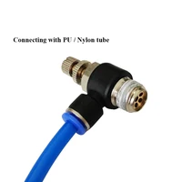 ข้อต่อควบคุมความเร็วลมแบบสัมผัสเดียว 4 ชิ้น ขนาด SL4/6/8/10/12 มม. M5 PT1/8 1/4 3/8 1/2 สำหรับระบบนิวเมติก 4