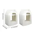 Di Scatola Per Torta In Cartone Naturale, 15 Pezzi Bianco Scatole Per Cake, Scatole Per Muffin, con Manico E Vetrina, per Feste Di Matrimonio, Torte Di Compleanno, Cupcakes, Muffin(4 Pollici