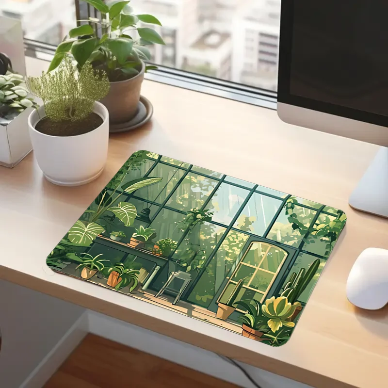 온실 정원용 대형 확장형 게임 매트, 정확한 모서리를 가진 직사각형 미끄럼 방지 고무 바닥, 세척 가능