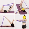 Yoga Pull Strap Belt Polyester Latex Elastic Latin Dance Stretching Band Loop Yoga Pilates GYM Fitness Exercise Resistance Bands 6