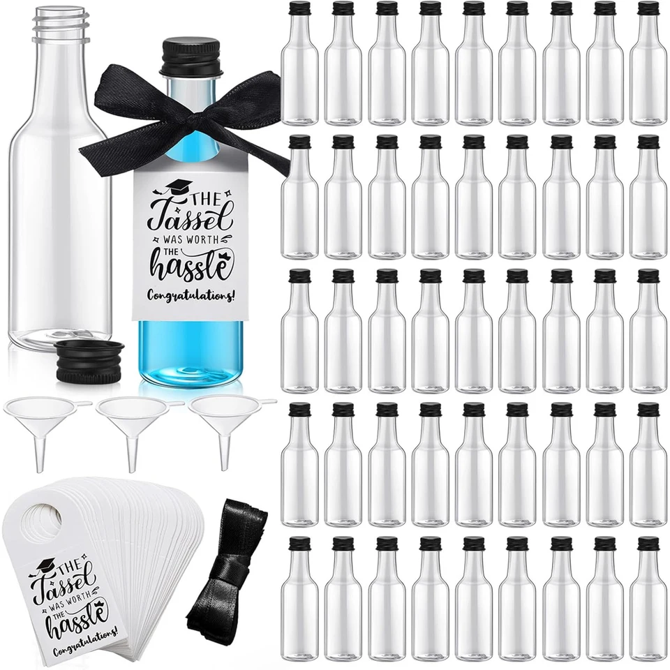 Bottiglie Sabbia Decorazione Mini Bottiglie Di Plastica 12 Ml Con Tappo In Sughero - Set Da 50, Per Artigianato E Decorazioni Bottigliette Per Sabbia