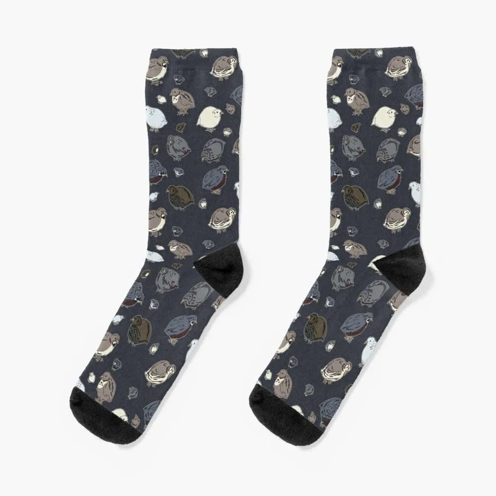 Button Quail Pattern Socks Happy Socks Women