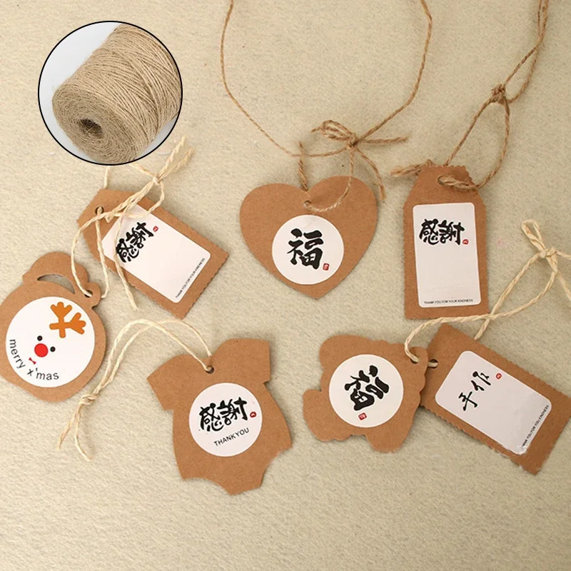 30/50/300 미터 자연 빈티지 황마 로프 코드 문자열 꼬기 삼베 리본 공예 바느질 DIY 황마 대마 웨딩 파티 장식
