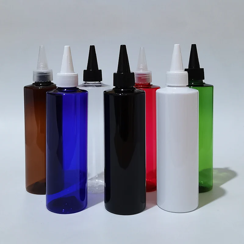 

30pcs 250ml Empty Plastic Bottles With Pointed Mouth Cap Travel Size Shower Gel Shampoo Bottle Skin Care Tools Personal Care