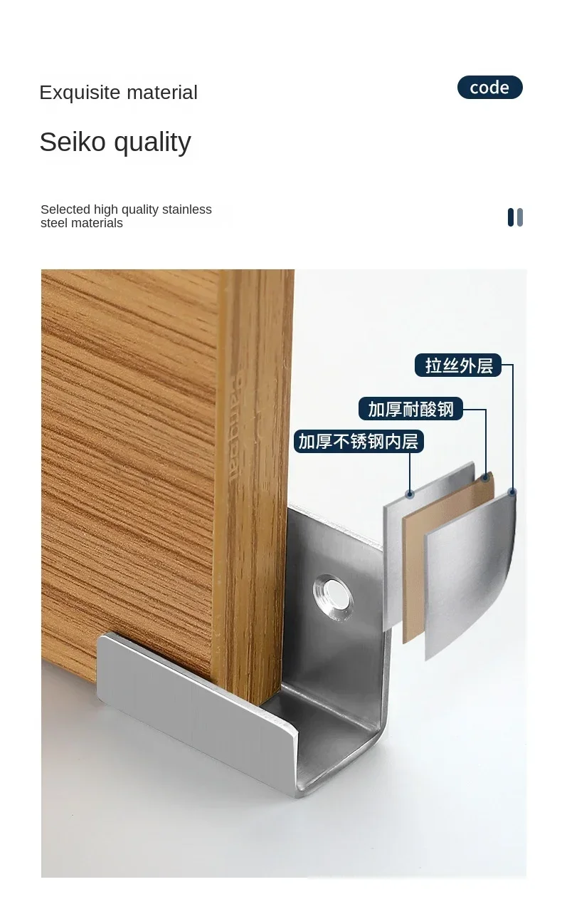 Description Picture 4 of item2pcs Stainless steel tile pendant hooks Wall fixtures pendant hanging tile accessories tile fixing hooks furniture fasteners