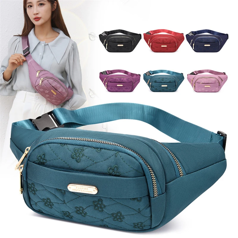 

Waist Bag Women Men Waterproof Pocket Fashion Casual Chest Handbag Unisex Sports Travel Purse Waist Pack Belly Bags Case