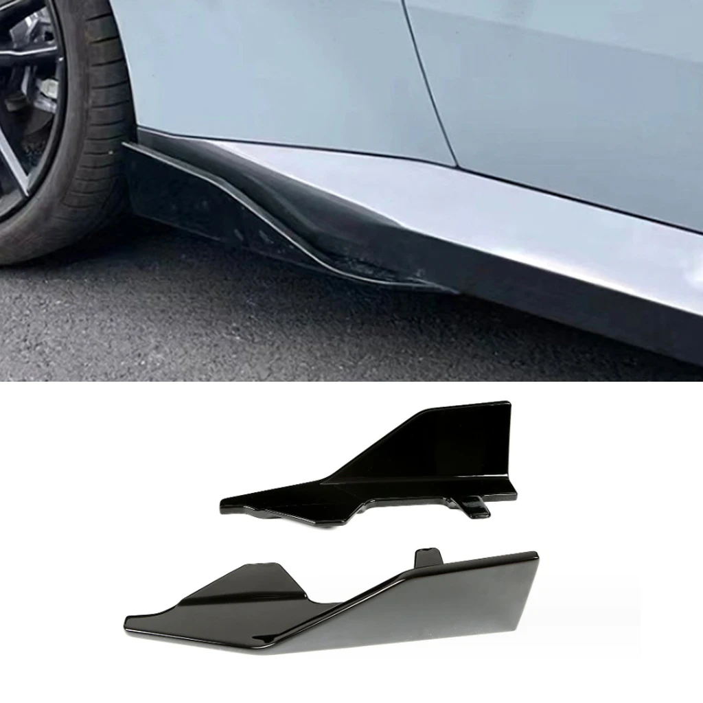 

Car Side Bumper Lip Spoiler Splitter Scratch Protector Winglets Side Skirt Extension For BMW 2 Series G42 Coupe 2 Door 2021-2024