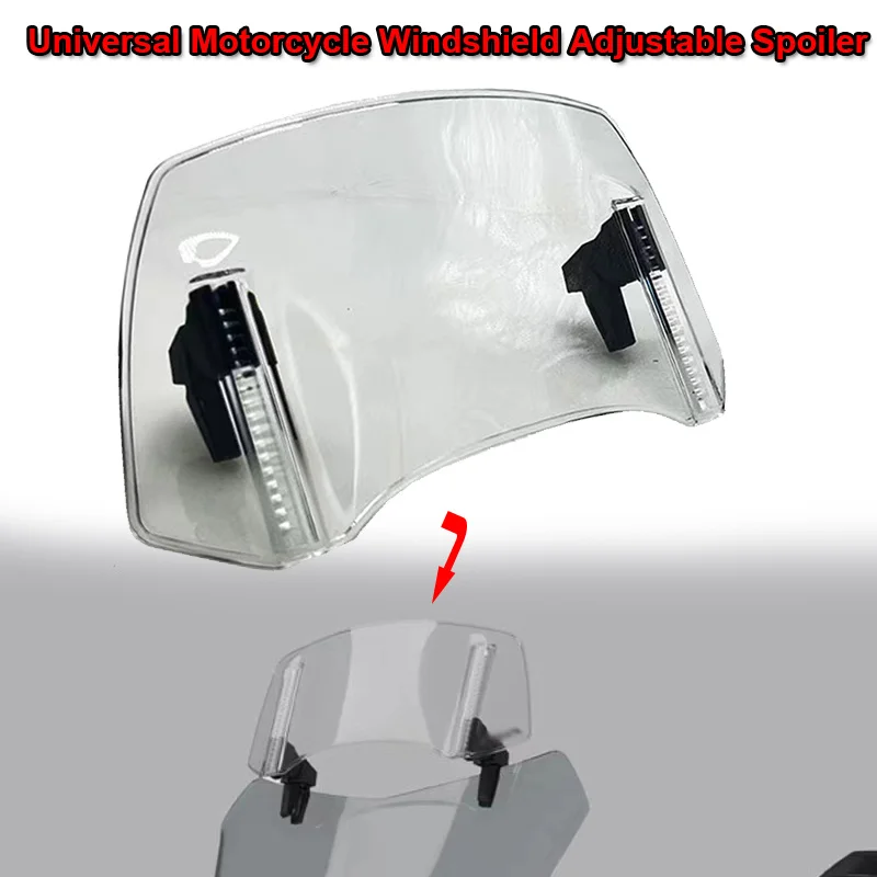 MotorcycleWindshieldExtensionAdjustableSpoilerDeflectorFitForHONDAHONDAForza125Forza