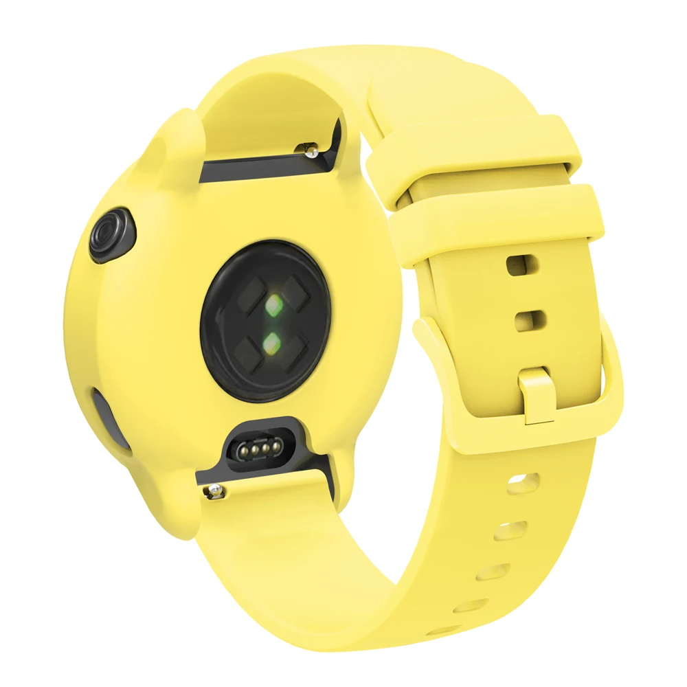 Silicone Case and Strap Set - Soft Protective Skin Cover and Wristband Replacement