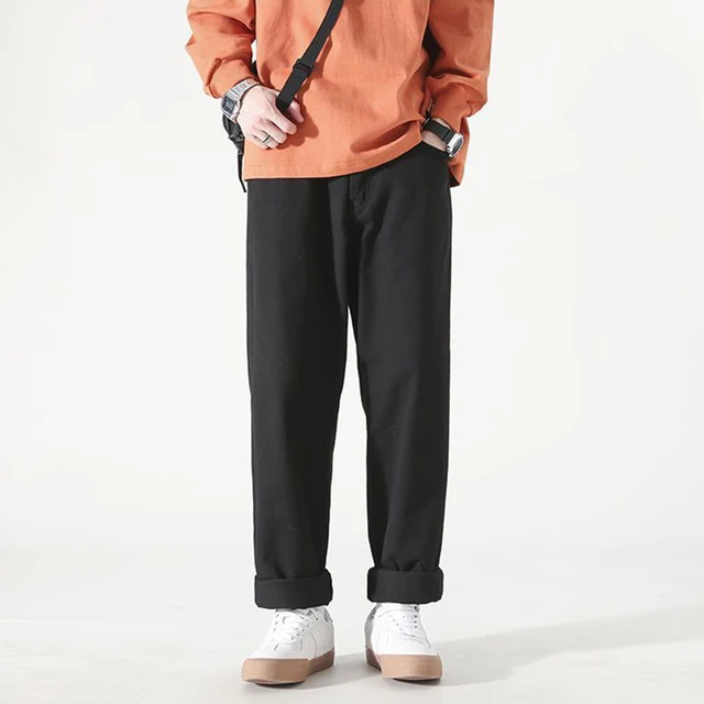 kargo cotton pants men summer