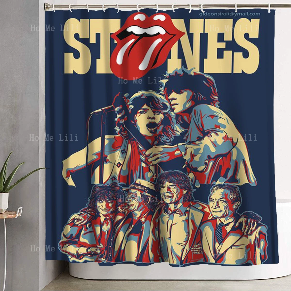 

Британская рок-группа A, сформированная в 1962 году, и американская занавеска для душа для декора ванной комнаты