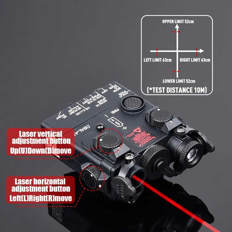 DBAL-A2 IR Pointer / Green Laser / LED Flashlight Aiming Device