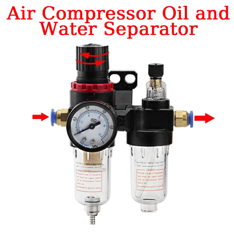 

AFC2000 Air Filter for Compressor Oil Water Separator Regulator Trap Filter Airbrush G1/4 Air Pressure Reducing Valve