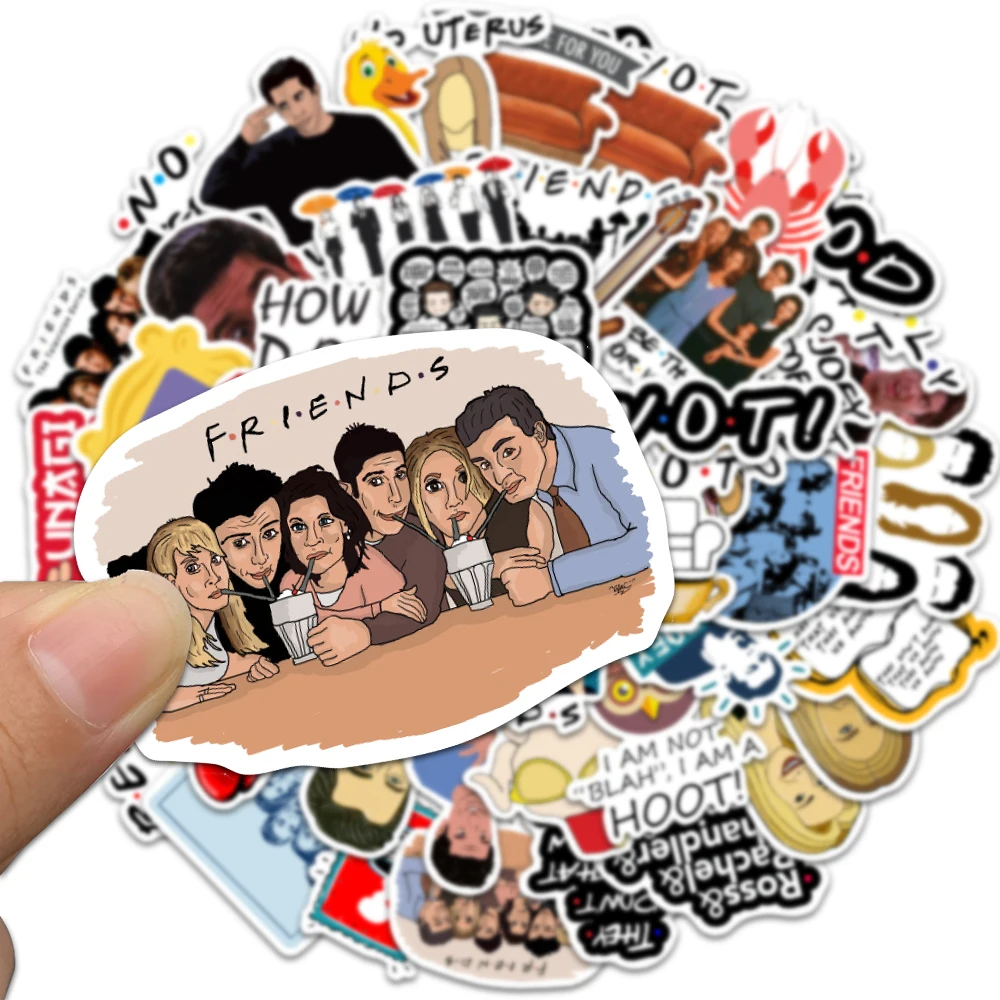 10/50/100pcs Friends TV Show Letter Anime Vintage Paster Gift Toy Funny  Decal Scrapbooking DIY Phone Laptop Stickers Gifts - AliExpress