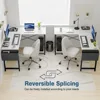 50 Inch L Shaped Gaming Desk with CPU Stand & Side Bag, Reversible Corner Computer Table for Home Office & Small Spaces 5