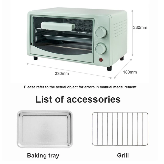 Household Electric Oven Mini Multifunctional Bakery Timer Toaster Biscuits  Bread Cake Pizza Cookies Baking Machine 12L - AliExpress