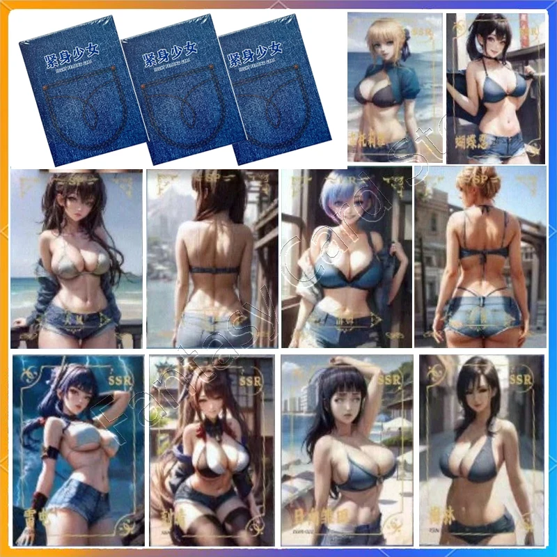 

Limited Sale Goddess Story Card ACG Nude AI Sexy One Piece Naruto Demon Slayer Card Skinny Jeans Sexy Girls Adult Hobbies