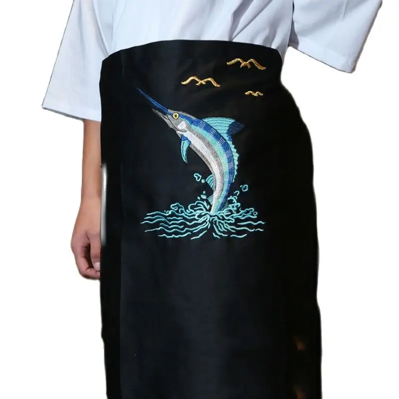 

1piece Waiters chef broderie Aprons Chef Apron sushi Restaurant Food Service Accersories japan Cuisine aprons