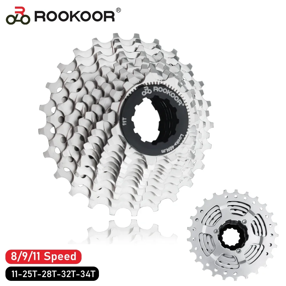 

Велосипедная кассета ROOKOOR, звездочка свободного колеса для SHIMANO SRAM, скорость 8/, 11-25T/28T/32T/34T