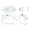 2Pcs Waterproof 35kg 40kg digital servo metal gear high speed 25T arm for 1/8 Sercos rc1/10 RC baja crawler Cars boat free gift 6