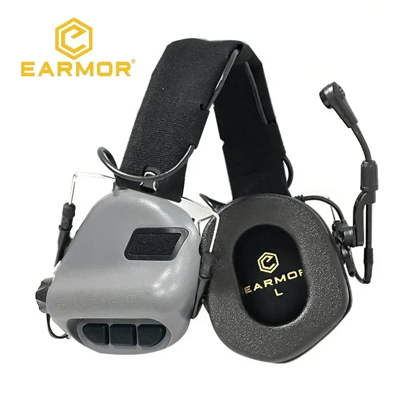 EARMOR M32SE Tactical Headset & M52 PTT Adapter Set Suitable for Baofeng Radio Communication Shooting Noise Clearance tactical headset