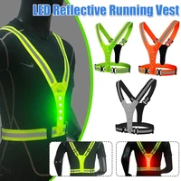 LED Reflective Running Safety Vest