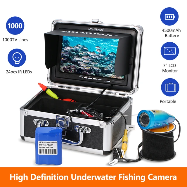 7 Inch Monitor 1000TVL Waterproof Underwater Fishing Camera Kit 24PCS  Infrared IR LEDs 9in Fish Finder for Ice Lake Boat Fishing - AliExpress