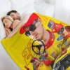 Joey Logano Next Gen Mustang 2022 Throw Blanket Bed Fashionable Plaid on the sofa manga Blankets 4