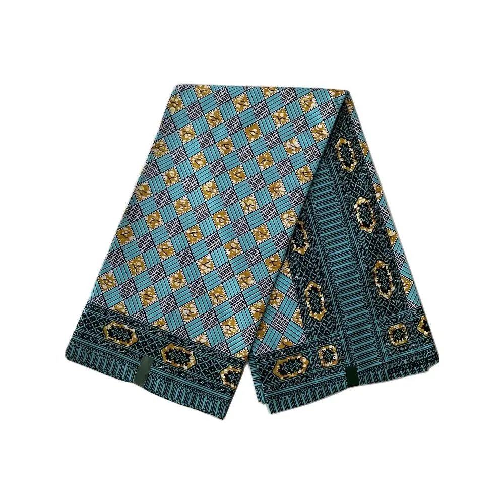 

African wax Ankara fabric Ghana wax high quality 100% cotton African wax fabric 6 yards for making dress
