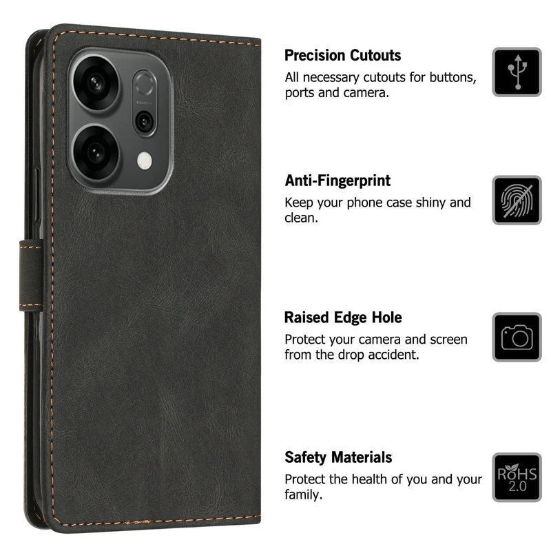 Luxury Wallet Case Leather Magnet Book Cover