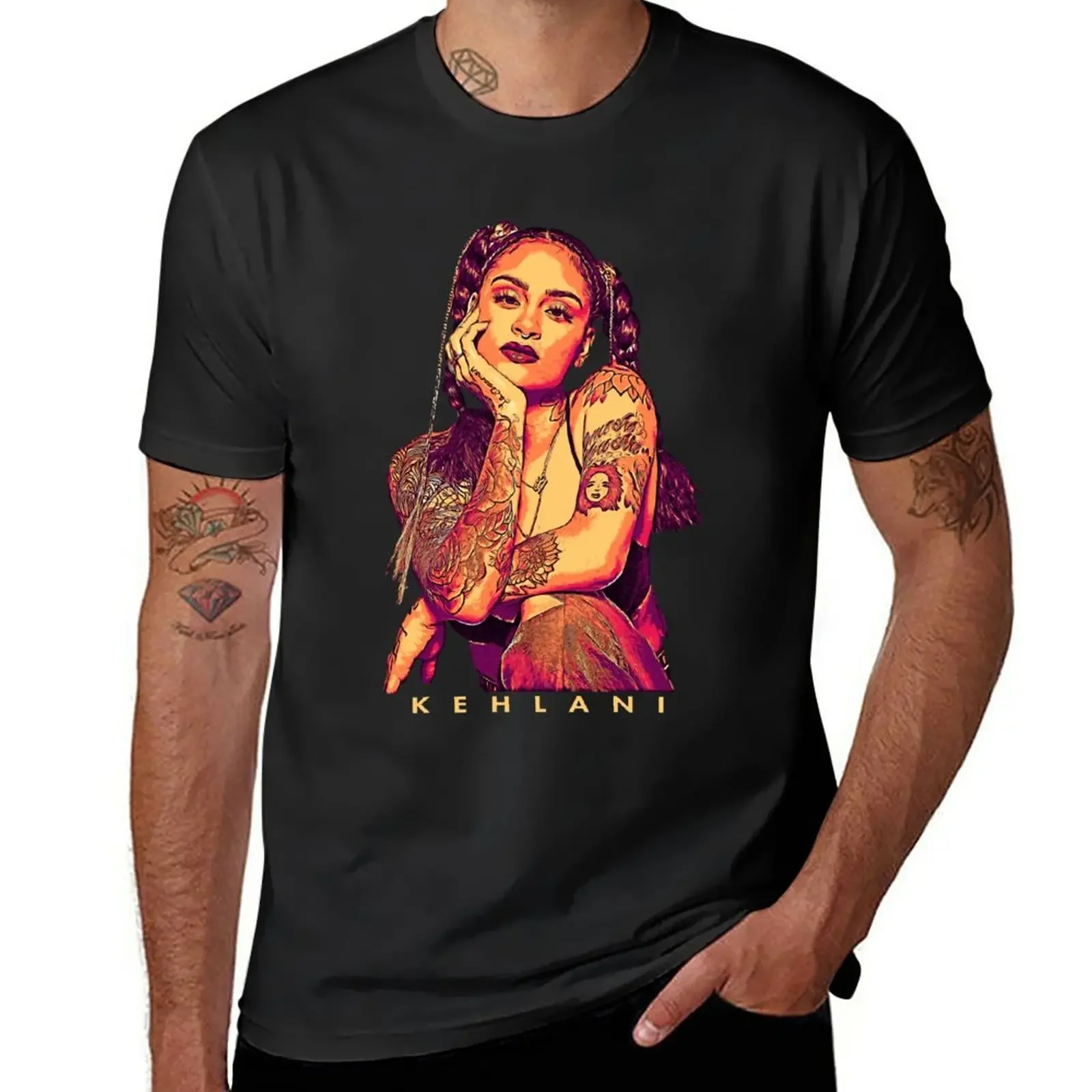 

Tour 2021 Kehlani Popart Music Singer T-Shirt kawaii clothes customs men clothing