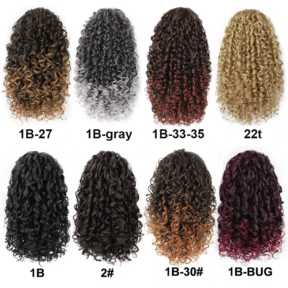 Synthetic Drawstring Puff Ponytail Afro Kinky Curly Hair Extension Synthetic Clip in Pony Tail African American Hair Extension
