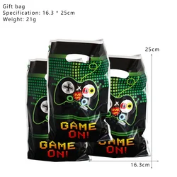 Green Video Game - Themed Party Favor Bags - Birthday & Baby Shower Decorations - 40pcs (Gift bag)