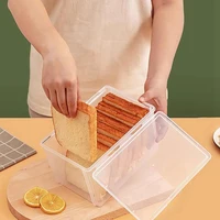 Airtight Bread Storage Containers Bread Storage Box Reusable Loaf Cake Clear Bread Dispenser Freshest Bread Bin 1