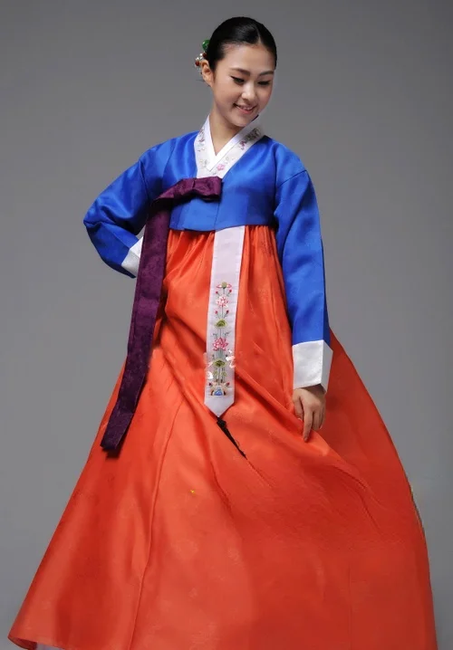 Ladies Hanbok Korean Original Imported Fabric Korean National Costume Traditional Hanbok Welcome
