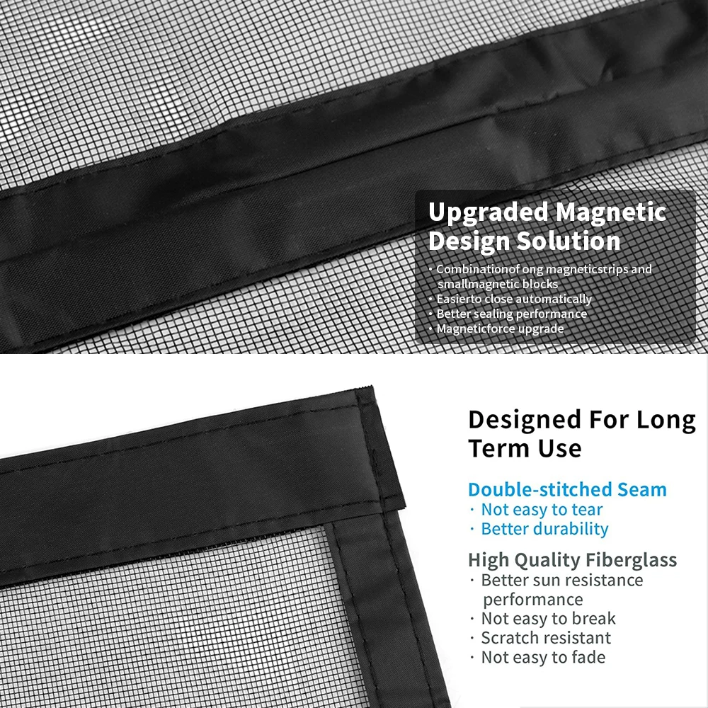 Magnetische Bildschirm Tür Anti Moskito Mesh Vorhang Net Hält Bug Out Hände Frei Partition Stumm Gestreiften Schlafzimmer Tür Belüftung – Detail 15