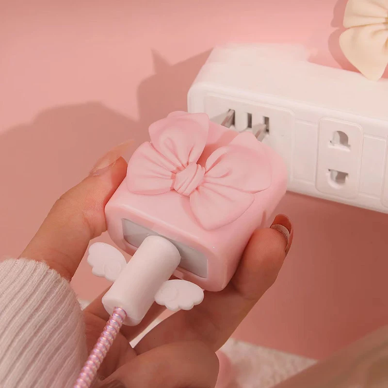 Cable Protector Iphone Set Cute Cable Protector Iphone 11 12 18/ 20w