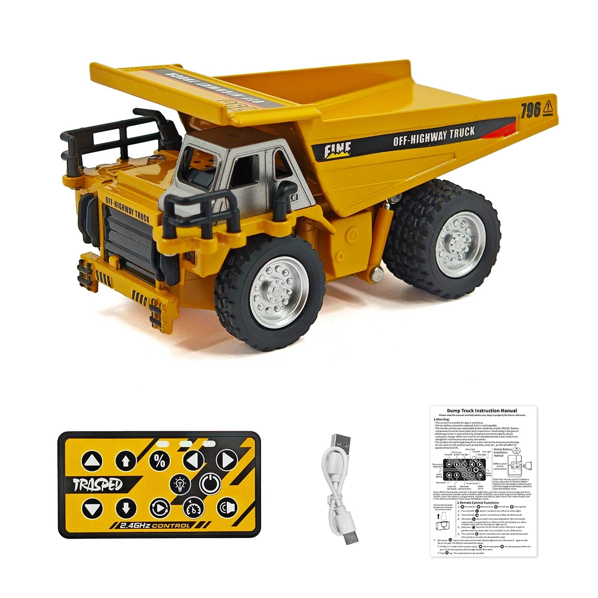 1/64 Mini Ciężarówka Wywrotka RC ze Stopu Metali Sterowana Aplikacją Mini 4CH 4WD Model Pojazdu Inżynieryjnego Zabawki na Biurko dla Dzieci Prezent dla Chłopca