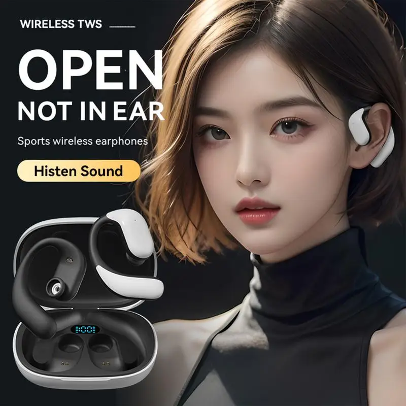 

M65 Wireless BluetoothEarbuds TWSOpen Ear Sports Headphones Comfortable Sports Earphones For Meeting Driving Traveling Sports