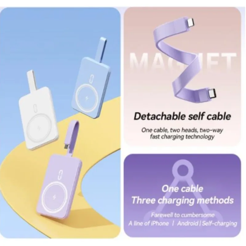 2023 Neue 30000Mah Mini Kabellose Ladegerasse Power Bank 22,5 W Schnell Ladung Fur Iphone Samsung Huawei Xiaomi Mini Power Bank