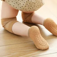 Baby Knee Pads Socks Set Solid Color Anti Slip Socks Kneepad Kid Crawling Safety Floor Socks Knee Protector for Girls Boys 2
